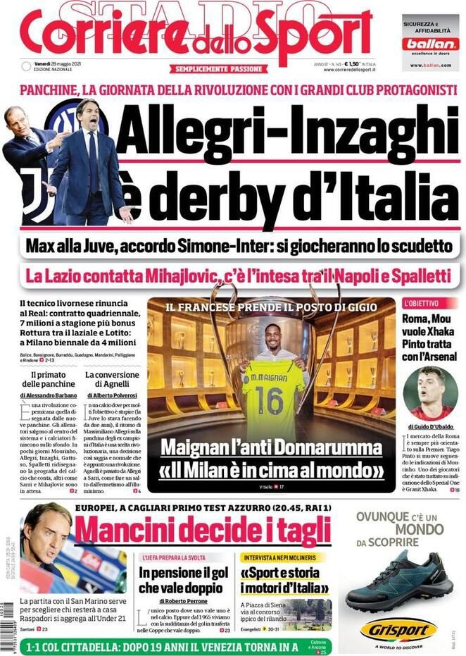 Le Prime Pagine dei Quotidiani Sportivi di oggi – 28 maggio 28 WhatsApp Image 2021 05 28 at 07.36.43 1