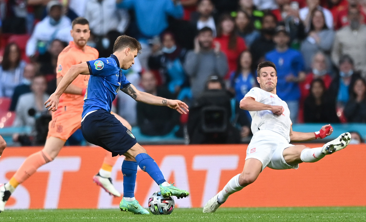 Italia Inghilterra, Barella titolare nella finale di Euro 2020 26 Barella Italia Spagna