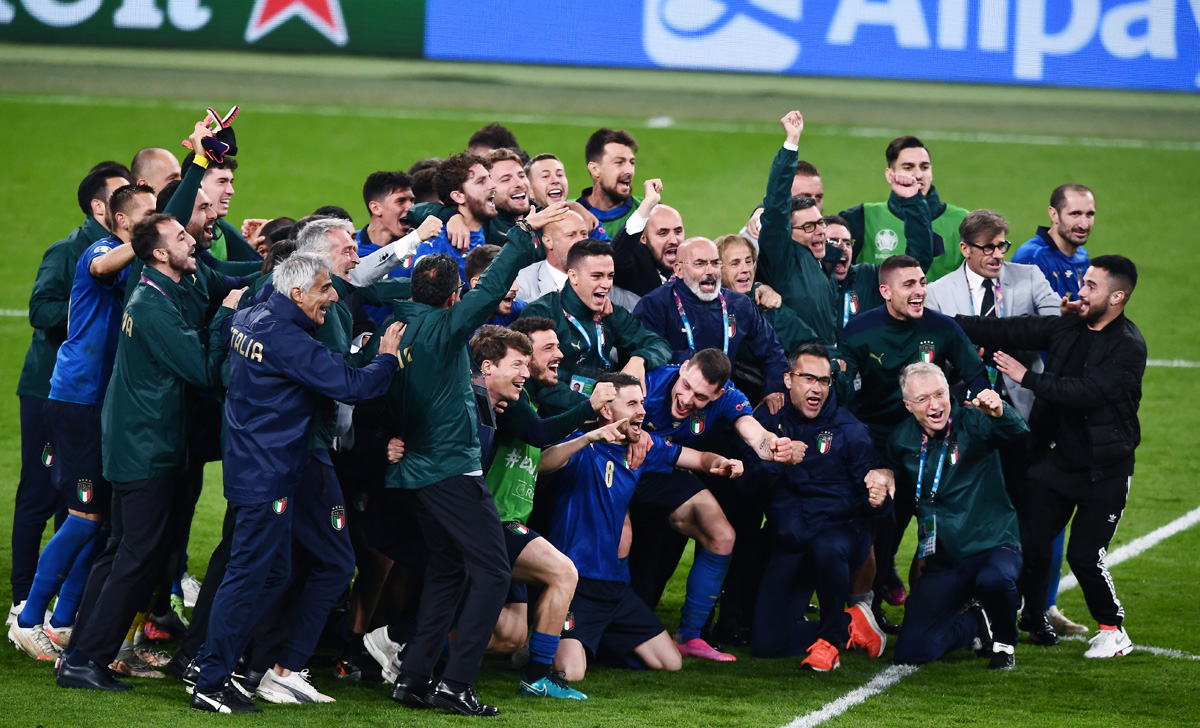 Euro 2020, ecco quanto guadagna l'Italia in caso di vittoria 26 Esultanza Italia