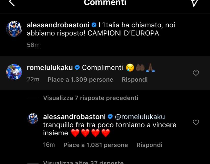 Siparietto Bastoni Lukaku: «Fra poco torniamo a vincere all'Inter» - FOTO 27 WhatsApp Image 2021 07 12 at 02.20.20