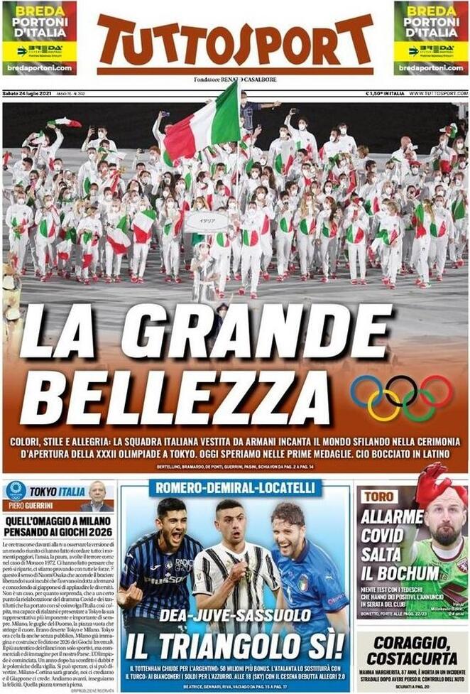 Le Prime Pagine dei Quotidiani Sportivi di Oggi – 24 luglio 29 WhatsApp Image 2021 07 24 at 07.37.13 1
