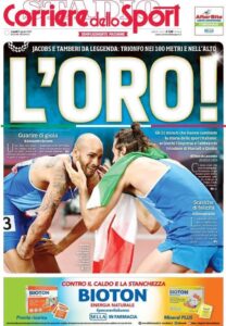 Le Prime Pagine dei Quotidiani Sportivi di Oggi – 2 agosto 34 Corriere dello Sport
