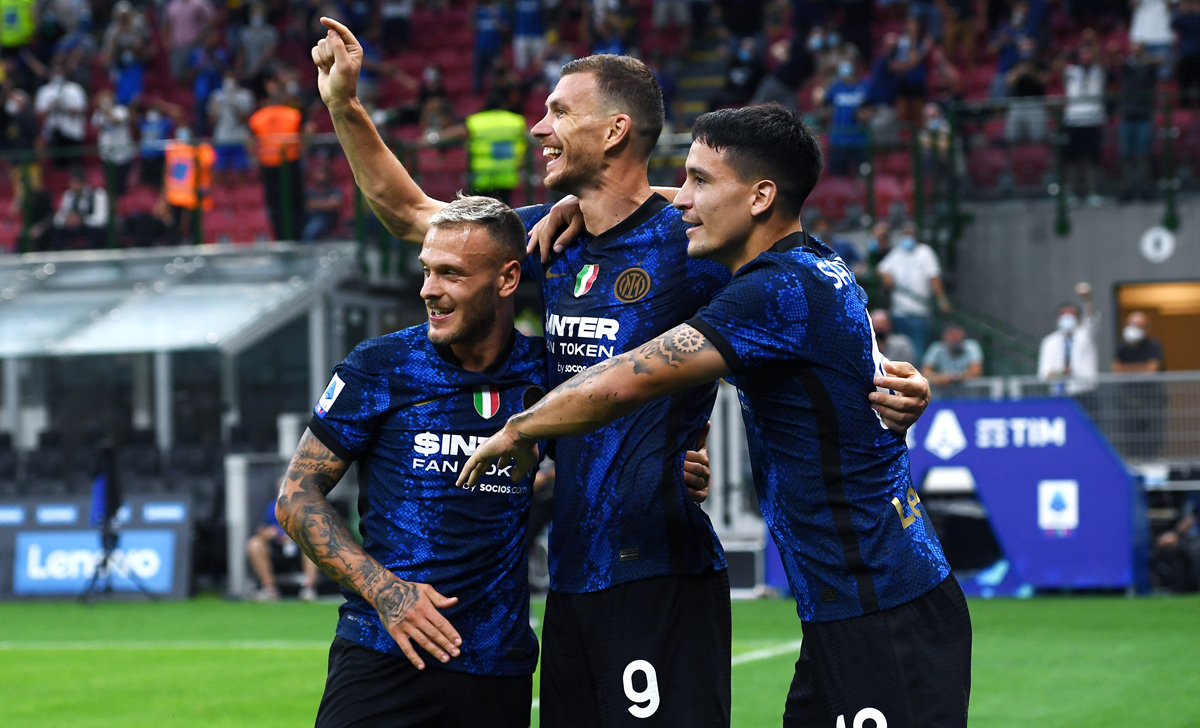 Esultanza Inter Dzeko