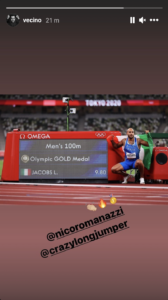 Jacobs vince l'oro: i complimenti di Vecino anche alla mental coach 29 Schermata 2021 08 01 alle 16.25.38