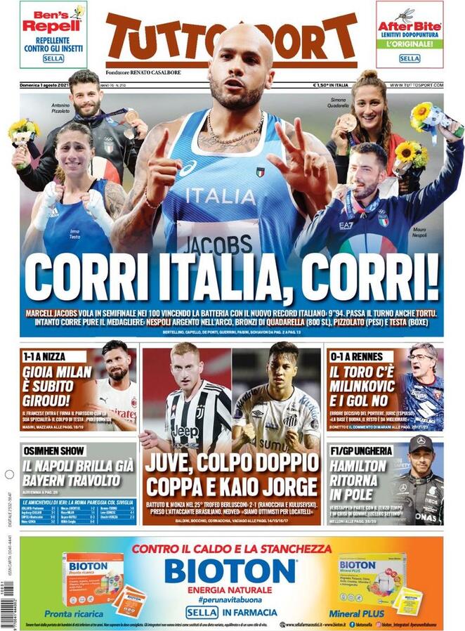 Le Prime Pagine dei Quotidiani Sportivi di Oggi – 1 Agosto 29 WhatsApp Image 2021 08 01 at 07.34.06 1