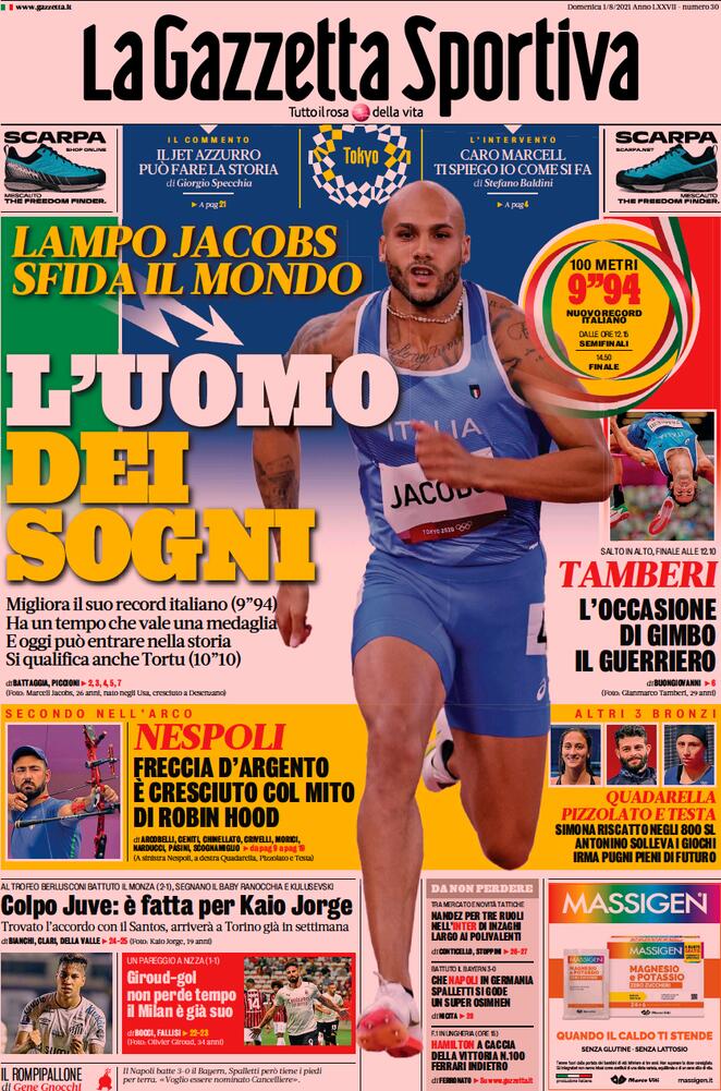 Le Prime Pagine dei Quotidiani Sportivi di Oggi – 1 Agosto 27 WhatsApp Image 2021 08 01 at 07.34.07
