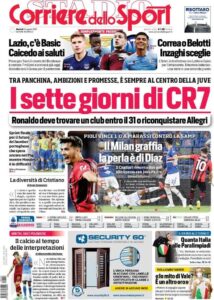 Le Prime Pagine dei Quotidiani Sportivi di Oggi – 24 agosto 31 corriere dello sport 2021 08 24 61241d0b6db0c