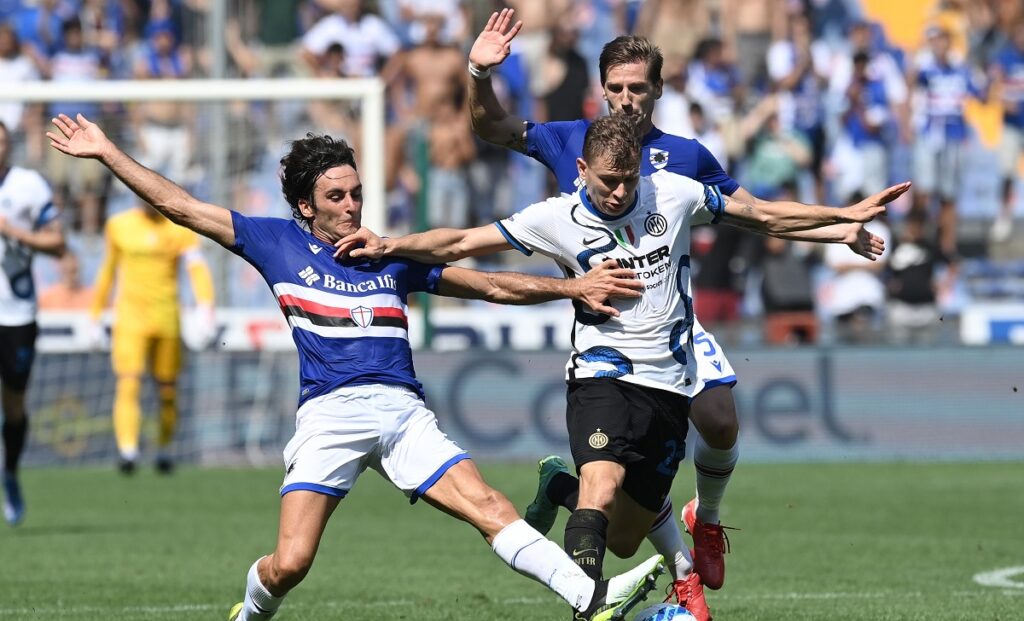 Sampdoria Inter 2-2: Dimarco e Lautaro non bastano, D'Aversa ferma i nerazzurri 1 Barella Sampdoria Inter