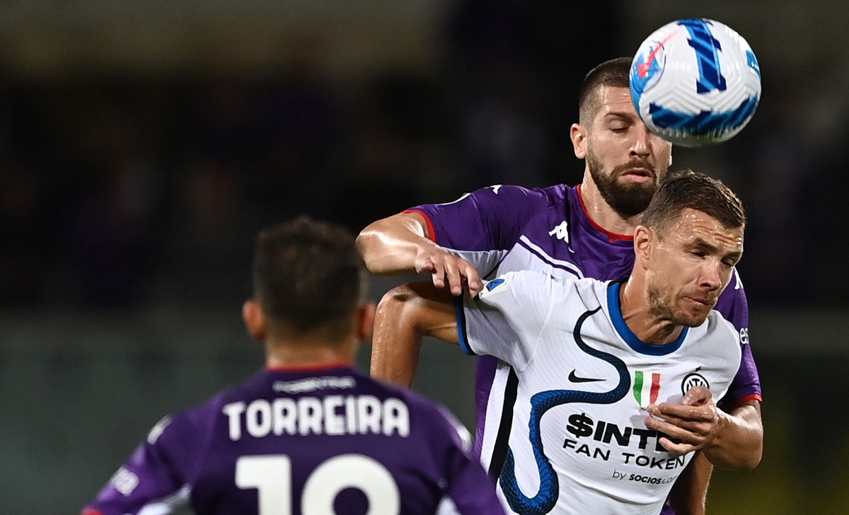 Dzeko a Inter Tv: «Importante fare risultato, ma testa subito all’Atalanta» 26 Nastasic Dzeko Fiorentina Inter