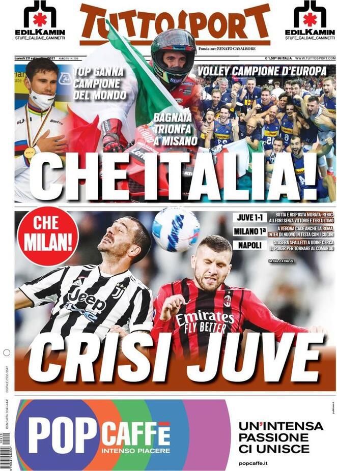 Le Prime Pagine dei Quotidiani Sportivi di Oggi – 20 settembre 29 WhatsApp Image 2021 09 20 at 07.31.44