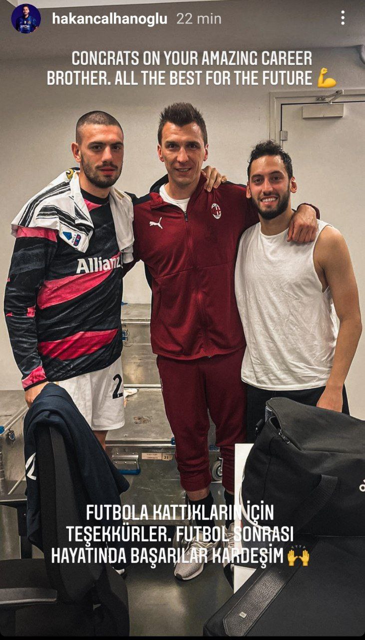 Mandzukic si ritira, Calhanoglu: «Ti auguro il meglio fratello!» - FOTO 29 photo 2021 09 04 12.01.58
