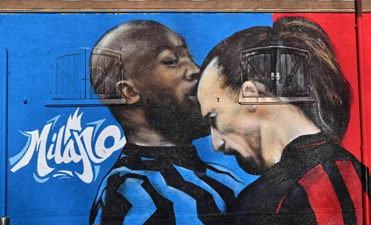 Inter, cancellato il murales di Lukaku e Ibrahimovic 26 40.0