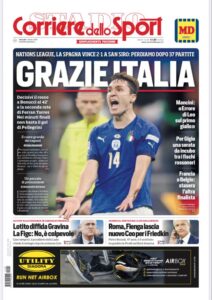 Le Prime Pagine dei Quotidiani Sportivi di Oggi – 7 ottobre 34 Corriere dello Sport 1