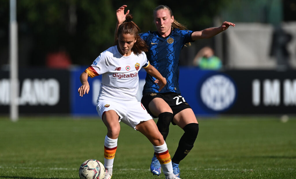 Roma Inter Women 3-2: nerazzurre si svegliano tardi, Roma cinica 1 Csiszar Giugliano Inter Women Roma