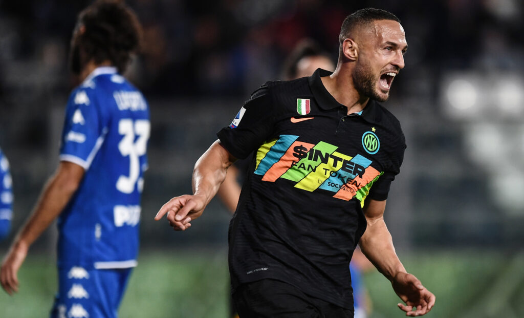 Gol D'Ambrosio Empoli Inter, il terzino dedica la rete a un compagno. Il retroscena 1 Esultanza DAmbrosio 1