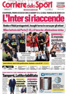 Le Prime Pagine dei Quotidiani Sportivi di Oggi – 20 ottobre 28 cor 1