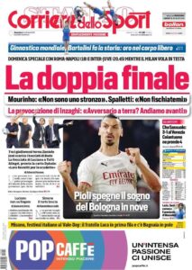 Le Prime Pagine dei Quotidiani Sportivi di Oggi – 24 ottobre 28 corriere 1