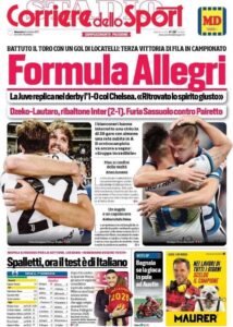 Le Prime Pagine dei Quotidiani Sportivi di Oggi – 3 ottobre 28 corriere