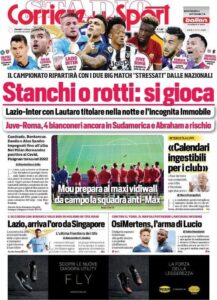 Le Prime Pagine dei Quotidiani Sportivi di Oggi – 14 ottobre 28 corriere dello sport 2021 10 14 6167b0ea427dc
