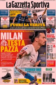 Le Prime Pagine dei Quotidiani Sportivi di Oggi – 24 ottobre 27 gazzeta