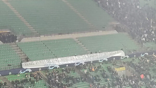 striscione curva nord
