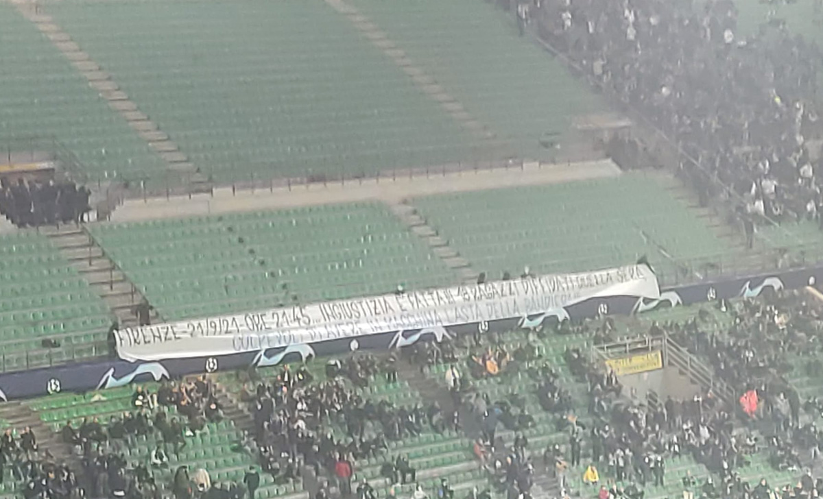 striscione curva nord