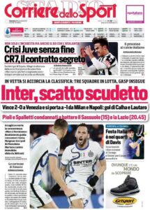 Le Prime Pagine dei Quotidiani Sportivi di Oggi – 28 novembre 28 2021 11 28 08.09.37