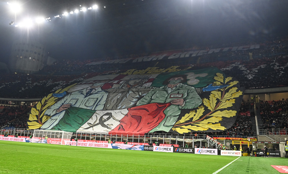 Coreografia tifosi Milan