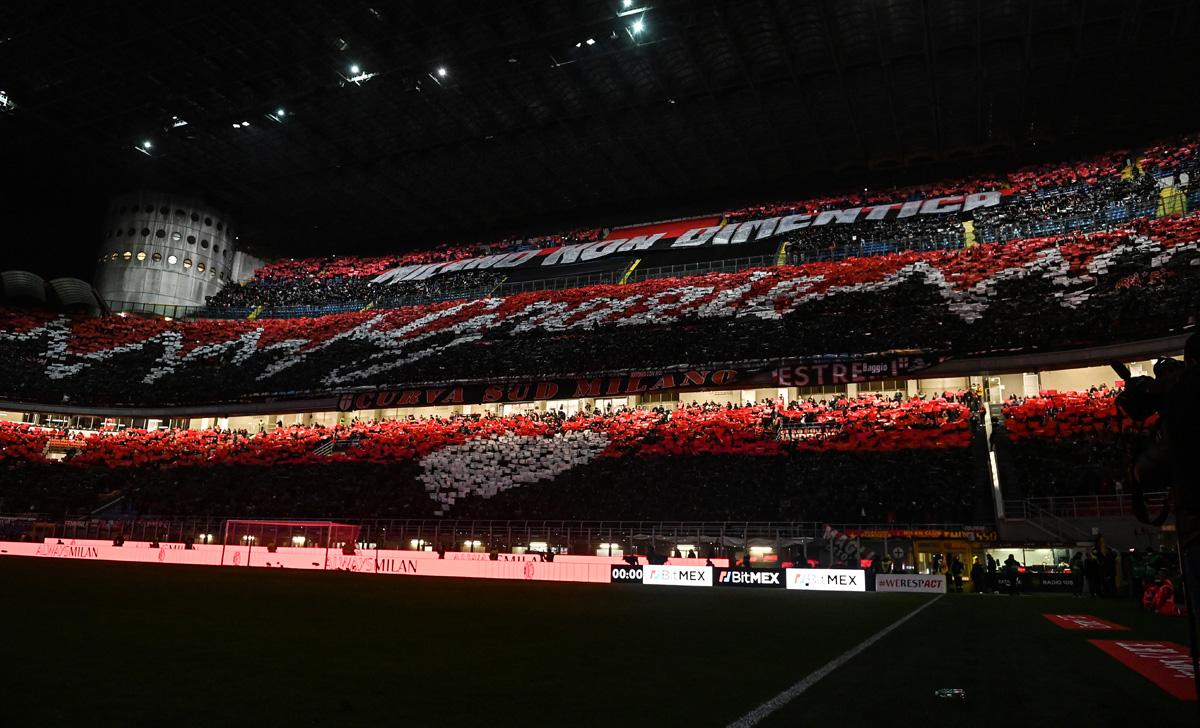 Coreografia tifosi milan 1
