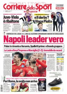 Le Prime Pagine dei Quotidiani Sportivi di Oggi – 5 novembre 34 Corriere 1