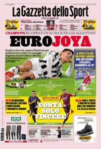 Le Prime Pagine dei Quotidiani Sportivi di Oggi – 3 novembre 33 Gazzetta