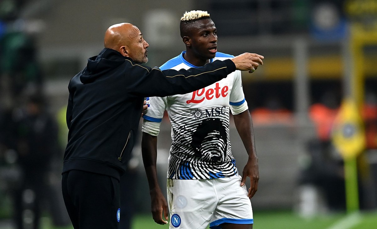 Osimhen: «Inter grande squadra, pensiamo a una partita per volta» 26 Spalletti Osimhen