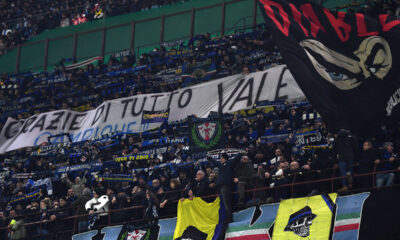 Striscione Curva Nord Valentino Rossi