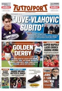 Le Prime Pagine dei Quotidiani Sportivi di Oggi – 5 novembre 35 Tuttosport 1