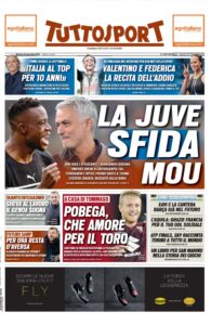 Le Prime Pagine dei Quotidiani Sportivi di Oggi – 9 novembre 35 Tuttosport 2