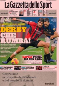 Le Prime Pagine dei Quotidiani Sportivi di Oggi – 8 novembre 27 la gazzetta dello sport 2021 11 08 6188b22588bdd