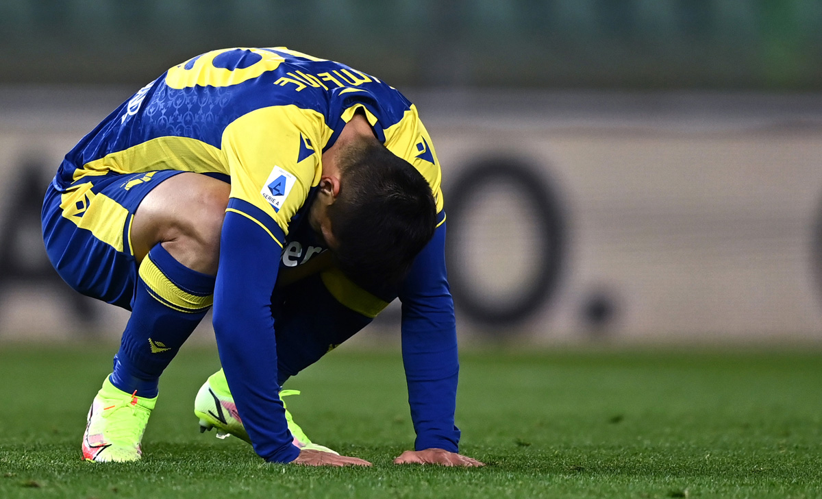 Serie A, Verona Atalanta in parità al termine del primo tempo 26 Simeone