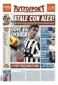 Le Prime Pagine dei Quotidiani Sportivi di Oggi – 21 dicembre 35 tuttosport 9