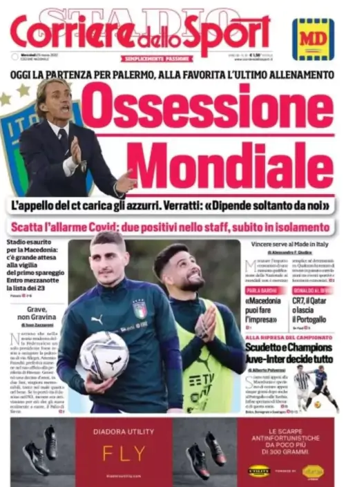 Le Prime Pagine dei Quotidiani Sportivi - 23 Marzo 28 Corriere dello Sport 2.jpg