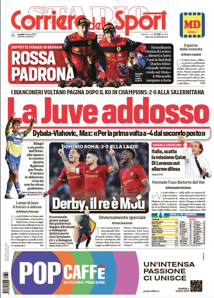 Le Prime Pagine dei Quotidiani Sportivi - 21 Marzo 29 WhatsApp Image 2022 03 21 at 00.31.34.jpeg