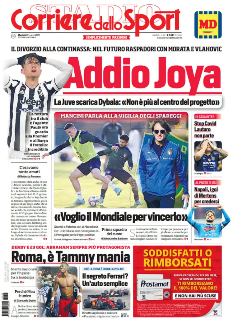 Le Prime Pagine dei Quotidiani Sportivi - 22 Marzo 28 cds rassegna 22 marzo.jpg