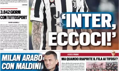 PRIMA PAGINA TUTTO SPORT