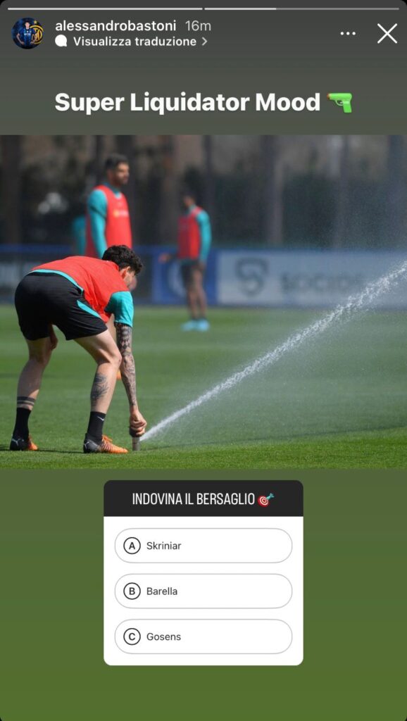 Bastoni, divertimento in allenamento: chi è il bersaglio? - FOTO 27 WhatsApp Image 2022 04 12 at 20.53.21