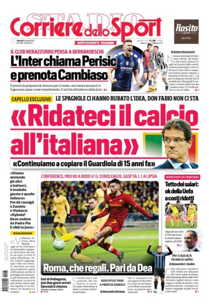 Le Prime Pagine dei Quotidiani Sportivi - 8 aprile 28 prima pagina xl 3