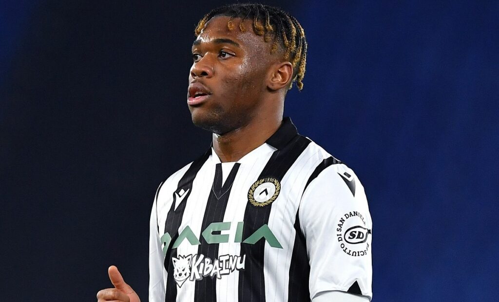 Udinese, Udogie: «Qui sto bene, in futuro la Premier. Ora voglio convincere Mancini» 1 Udogie AS1 9985