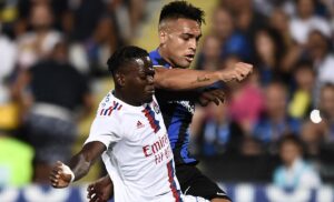 Inter Lione 2-2: Lukaku e Barella rispondono al doppio vantaggio francese