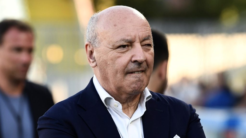 Marotta: «Siamo in un finale di stagione dove competiamo su tre fronti. Il lavoro del mister è stato valido» 1 Marotta TEO1584