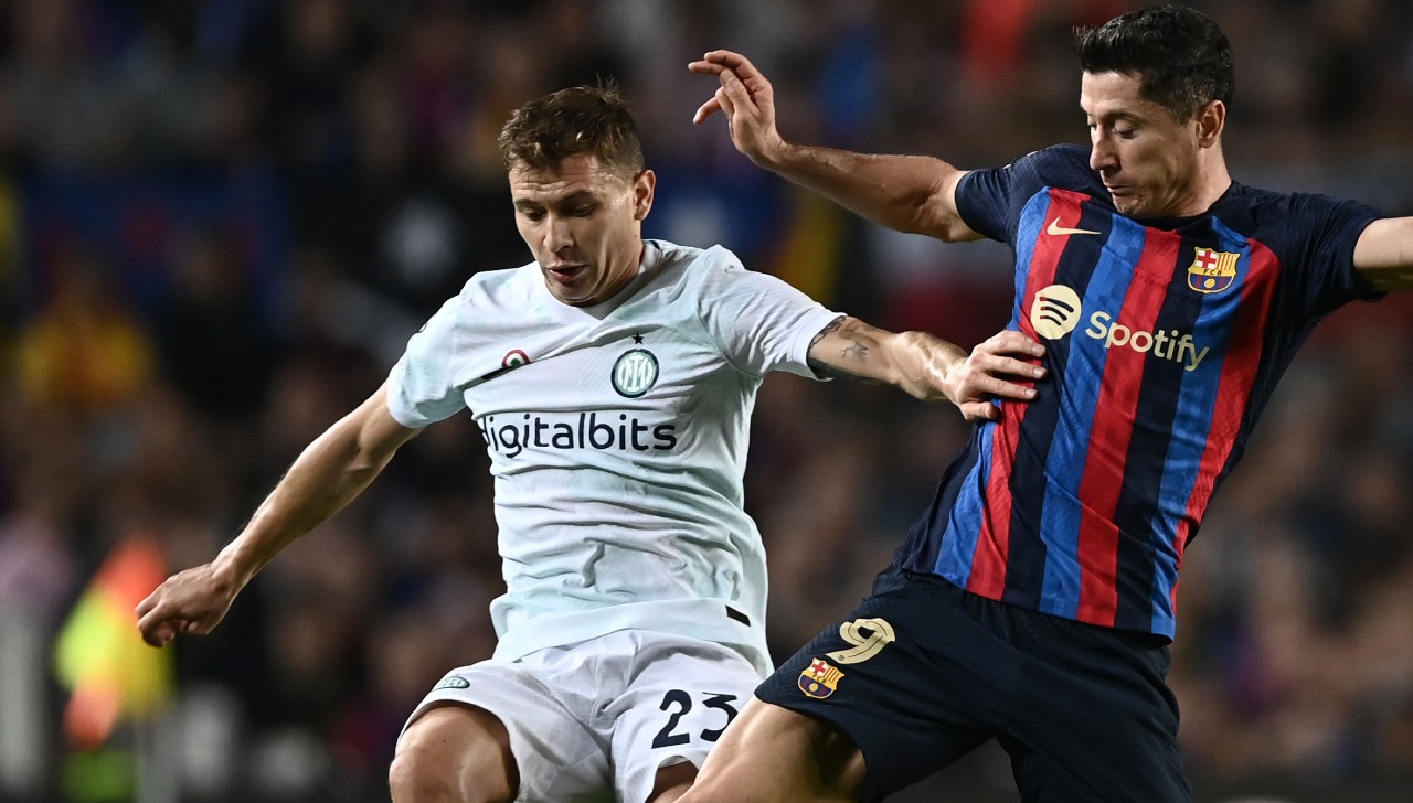 Adani: «Barella giocatore universale. Handanovic? Non è giusto» 26 Lewandowski Barella MG0 3615