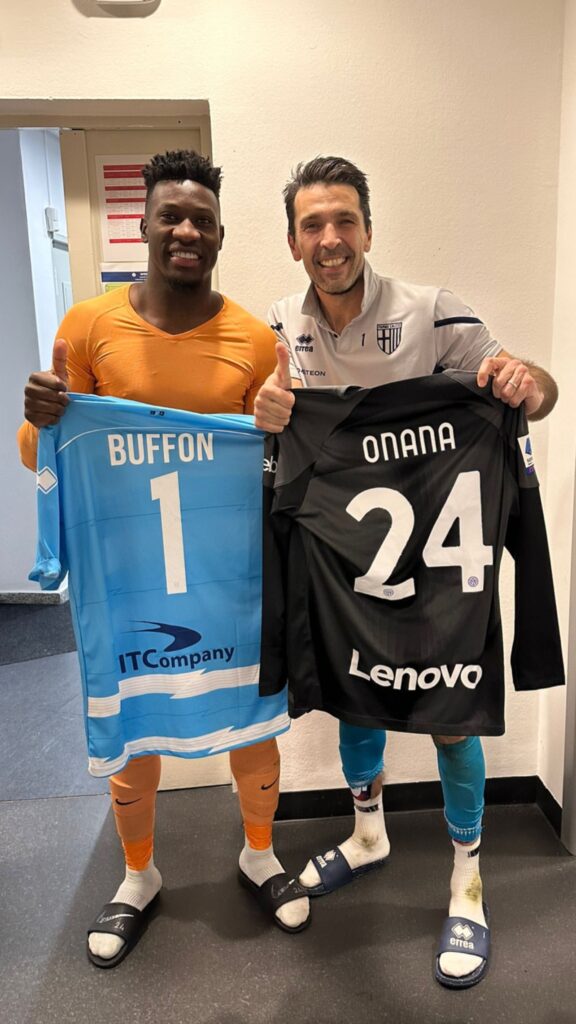 Onana-Buffon: la foto con lo scambio di maglia dei portieri 27 324540807 865427561328231 7379840599892314554 n