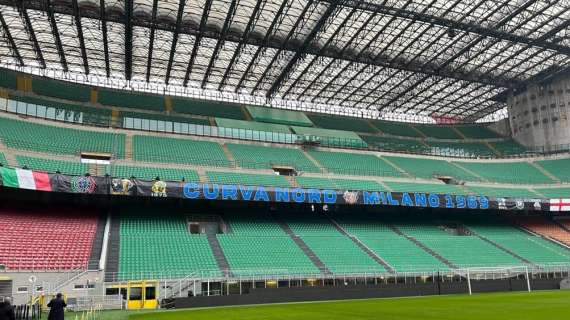 curva nord nuovo striscione